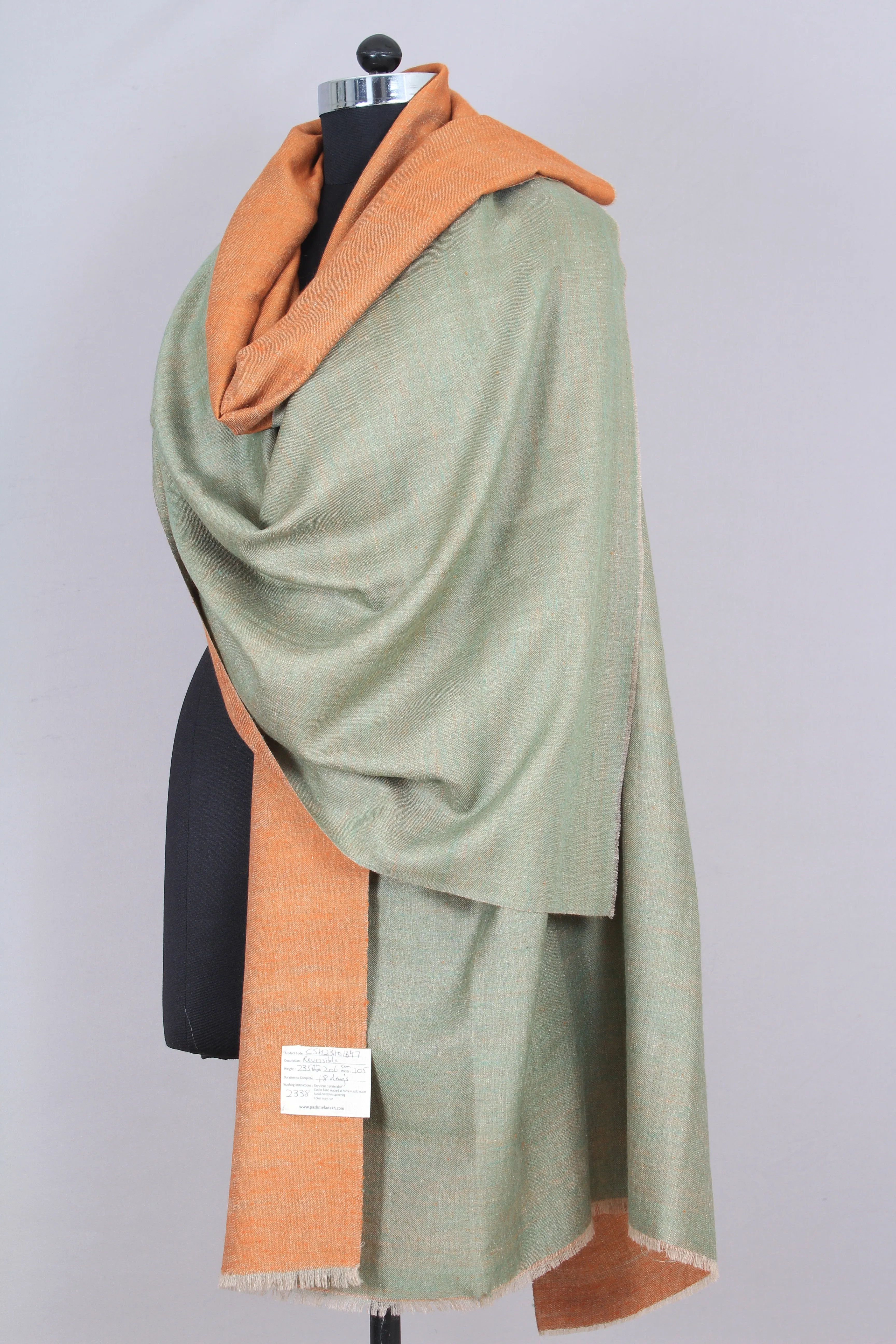 Rukshaar Reversible Dorukha Cashmere Shawl