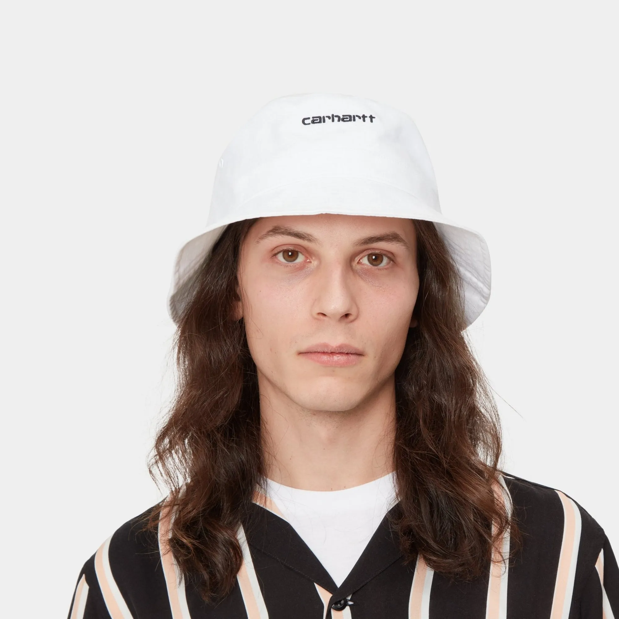 Script Bucket Hat | White