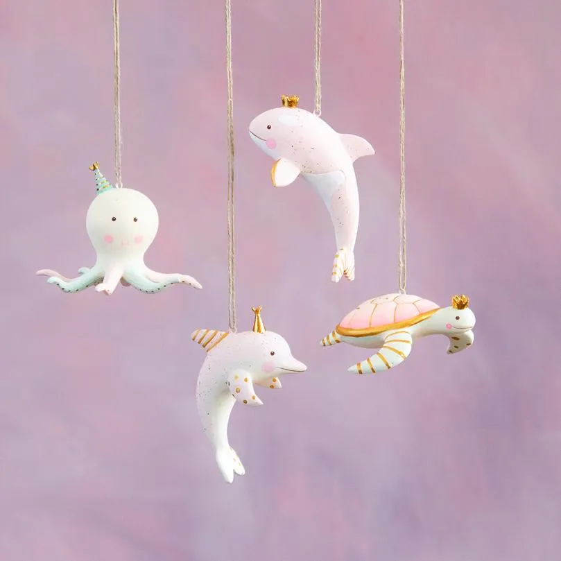 SEA PARTY ANIMALS ORNAMENTS