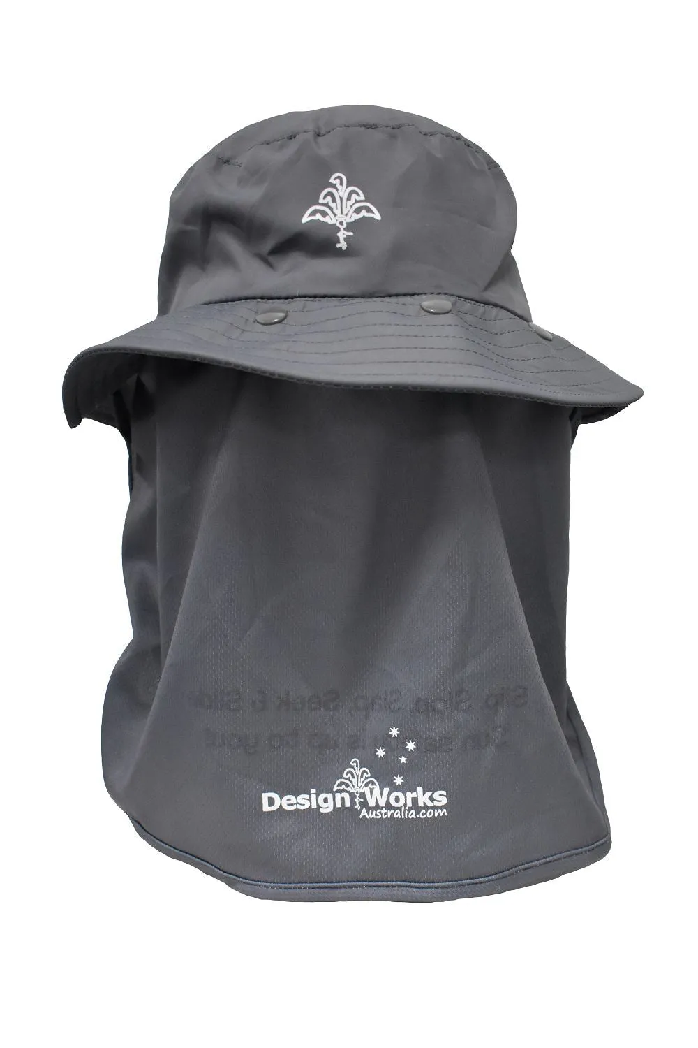 UV Protective Bucket Hat 360 Degree - Grey
